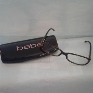 🤓👓 bebe Smoky Topaz Eyeglass Frames w/case 👓🤓